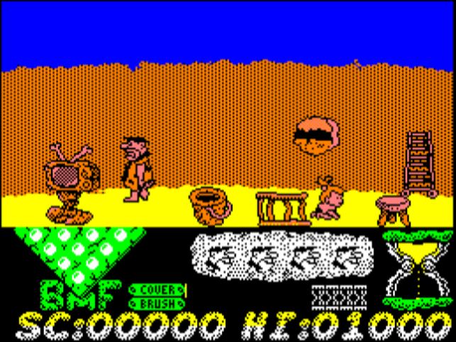The Flintstones - Amstrad CPC game screenshot (1988) by Grandslam
